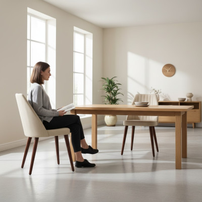 Designer Stühle Einrichtung Luxus Stuhl Esszimmer Möbel Holz Neu