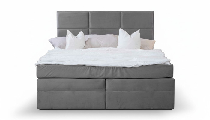 Doppel Bett Gepolsterte Betten Stoffbett Design Luxus Möbel 180x200 Bettrahmen