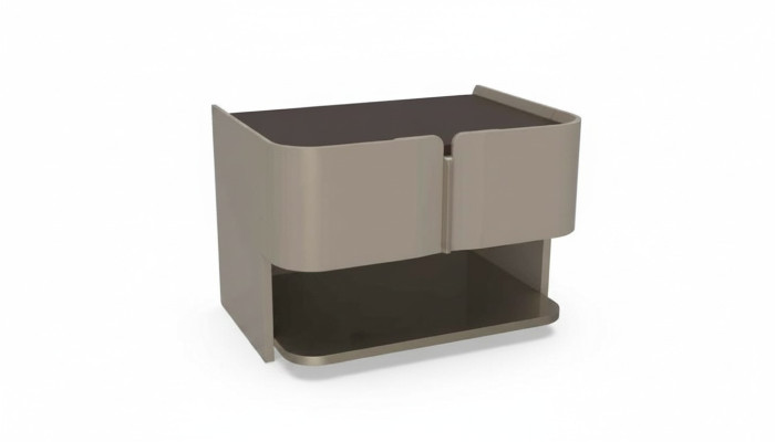 Grau Design Nachttisch Konsole Beistelltische Schlafzimmer Holz Luxus