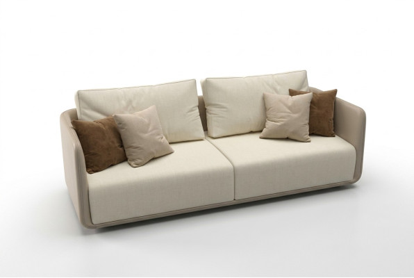 Sofa 3 Sitzer Möbel Stoff Dreisitzer Sofas Luxus Wohnzimmer 235cm Textil