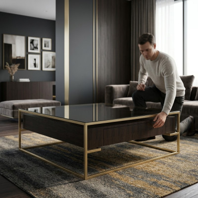 Design Luxus Couchtisch Wohnzimmer Couchtisch Modernen Holz Couchtische
