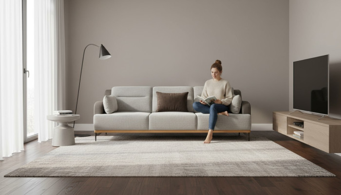 Sofa 3 Sitzer Design Sofas Polster Couchen Textil Relax Moderne 225cm