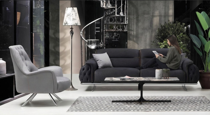 Set Sofagarnitur 3+1 Sitzer Polstergarnitur Luxus 2tlg Wohnzimmer Möbel Sofa