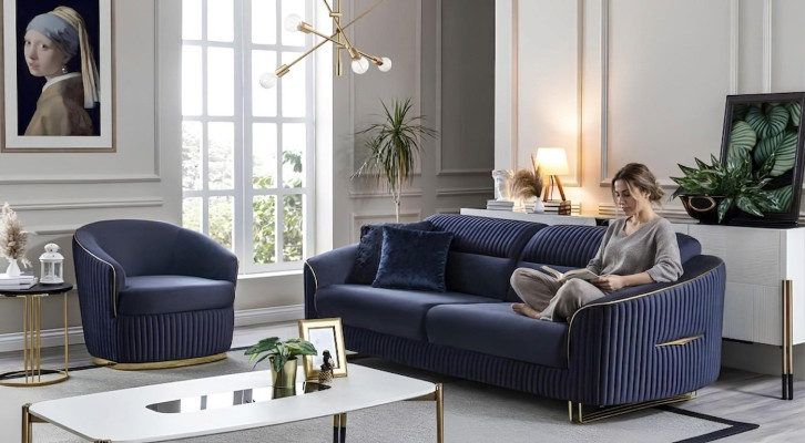Sofagarnitur 3+1 Sitzer Möbel Modern Set Design Sofa Neu 2tlg. Stoff Couch