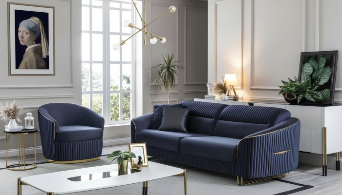 Sofagarnitur 3+1 Sitzer Möbel Modern Set Design Sofa Neu 2tlg. Stoff Couch