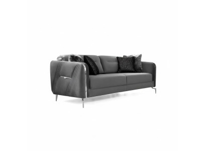 Luxus Sofa Dreisitzer Modern Polster Textil 3 Sitzer Wohnzimmer 235cm