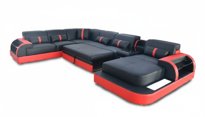 Luxus Couch Polster Möbel Eckgarnitur Wohnlandschaft Couchen Polster Ecksofa