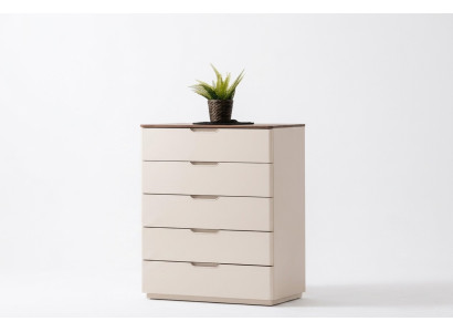 Eleganten moderan bež leseni komoda