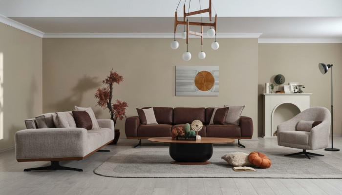 Luxus Sofagarnitur 4+3+1 Sitzer Modern Möbel Couch Wohnzimmer Sofa Set