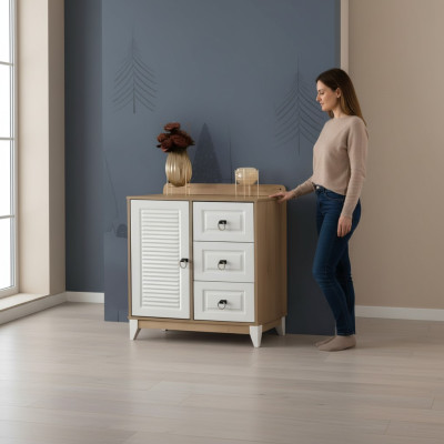 Perfekte Kinder kommode 94 cm luxuriös Kinderzimmer Möbel Helles Holz