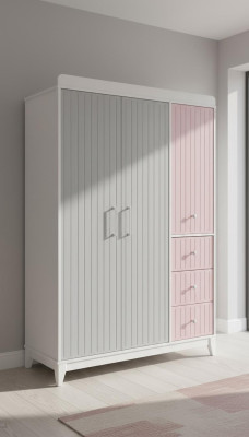 Stilvoll Kleiderschrank Mehrfarbig Holz Schrank Design Kinderzimmer