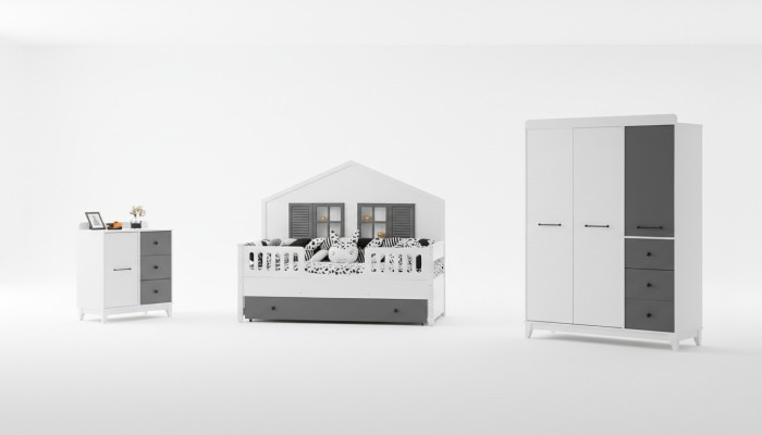 Modern Set für Kinderzimmer Multicolour Perfekte Möbel für Ihr Interieur