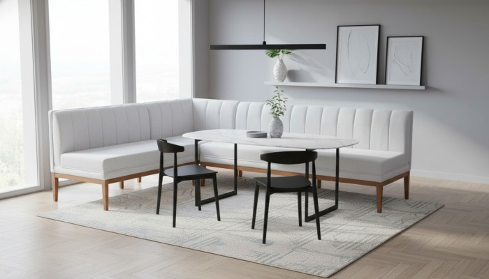 Weiße Eckbank Esszimmer Bänke Exklusive Küchen Sitzmöbel Polster Bank