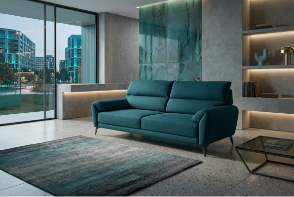  Designer Stilvoller 3-Sitzer Wohnzimmer Polster Couchen Dreisitzer Neu