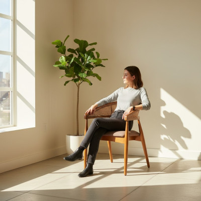 Brauner Luxus Stuhl Holzrahmen Esszimmer Designer Stühle Armlehnenstuhl