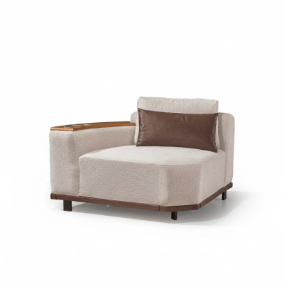 Beiges Modulsofa Designer Ecksofas L-Form Couchen Wohnzimmer Möbel Neu