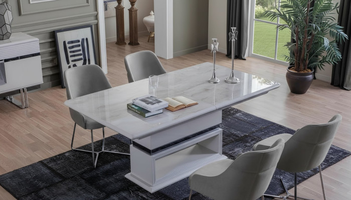 Modern Esszimmer Set Besteht aus 5tlg. Esstisch und 4x Stühle Neuheit
