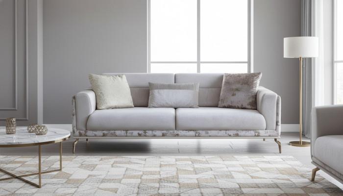 Modern Sofa 3 Sitzer Möbel Weiße Farbe in wohnzimmer Luxus Neuheit