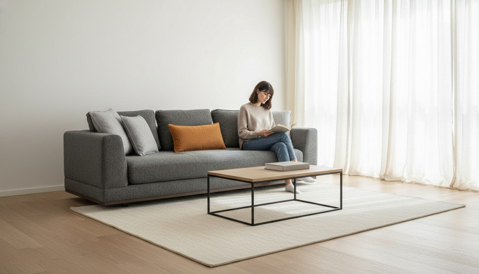 Sofa 3 Sitzer Modern Möbel Weiße Wohnzimmer Luxus 243cm Dreisitzer