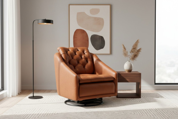 Modern Sessel Wohnzimmer Orange Stil Möbel Designer Lounge Club 75x90