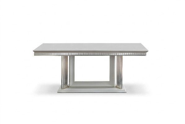 Exclusive Designer Esstisch Modern Möbel in Esszimmer Weiße Tisch 200x100