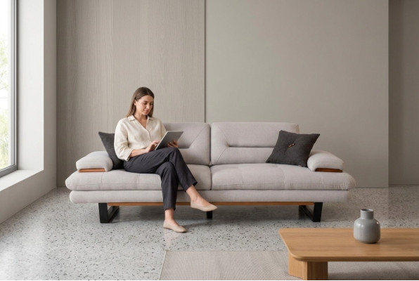 Luxus Sofa 3 Sitzer Möbel Wohnzimmer Designer 238cm Couchen Sofas
