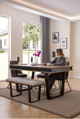 Komplette Essgarnitur Esstisch 4x Stühle Essgruppe Bank Esstisch Tisch 6tlg.
