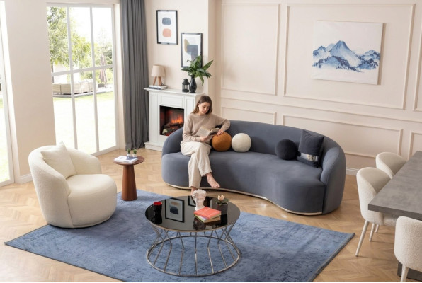 Designer Wohnzimmer Set Sofa 2tlg. Sofagarnitur 3+1 Sitzer Couchen