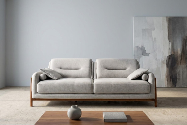 Luxus Sofa 3 Sitzer Dreisitzer Möbel in Wohnzimmer Modern Polster Textil