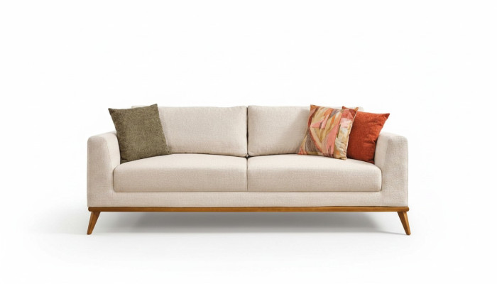 Stilvoll Sofa 3 - Sitzer Design Möbel Wohnzimmer Luxus Couchen Sofas 223cm