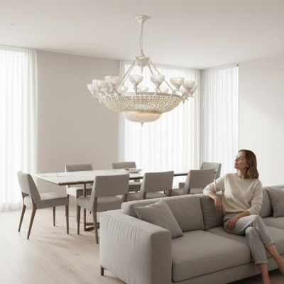 Kronleuchter Kristall Moderner Kronleuchter schickes Interieur neu
