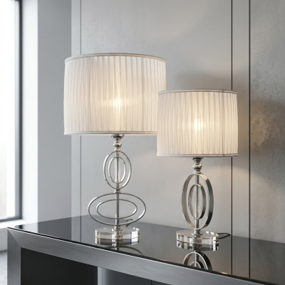 Weiße Tischlampe Kristall Kronleuchter Kronleuchter Klassisch Lüster