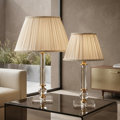 Tischleuchte Antik Stil Tisch Lampe Kristall Leuchte Lampen Stehlampe