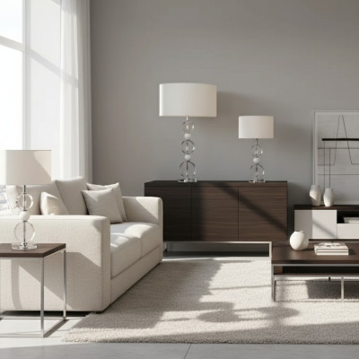 Schreibtischleuchte Kronleuchte Kristall Moderne Tisch Design Lampe