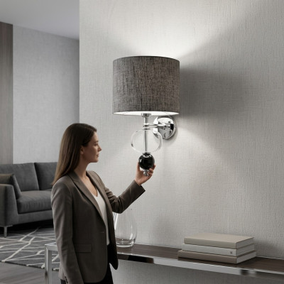 Graue Moderne Wandleuchte Wand Kronleuchter Wohnzimmer Einrichtung Stil