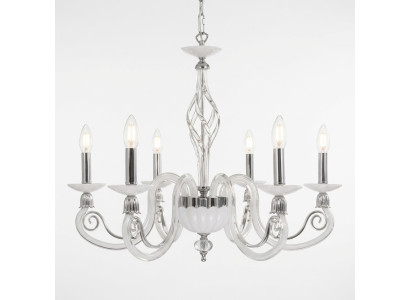Deckenlampe Lüster Kristall Lampe Luxus Deckenleuchter Weiß Kronleuchter