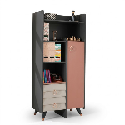 Bücherschrank Schränke Setra Bücherregal Wohnwand Wohnzimmer Wand Regal