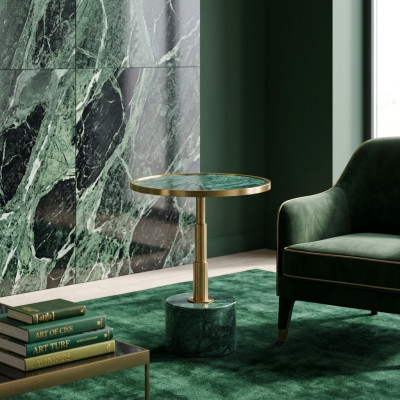 Marmor stilvolle Grün Beistelltisch neu luxuriöse modern Couchtisch neu