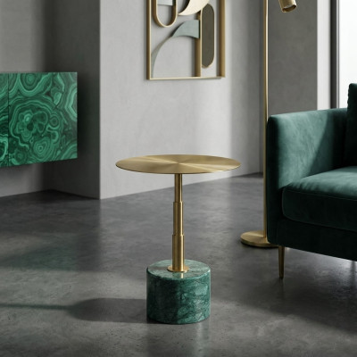 Marmor stilvolle Gold Beistelltisch neu luxuriöse modern Couchtisch neu