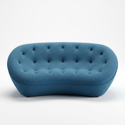 Sofa 3 Sitzer Couch Polster Sofas Couchen Wohnzimmer Design Textil Stoff