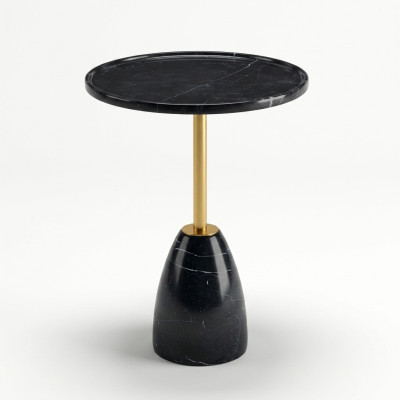 Marmor stilvolle Schwarz Beistelltisch Tisch luxuriöse modern Couchtisch Tische