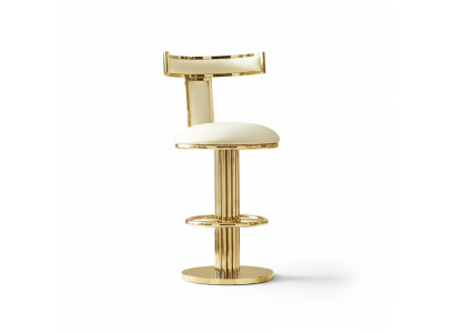 Designer Weißer Esszimmer Stuhl Edelstahl Gestell Metall Einsitzer Stühle