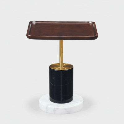 Designer Beistelltisch Couchtisch Wohnzimmer Möbel Kaffeetisch Marmor Tisch