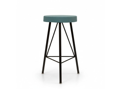 Esszimmerstuhl Luxus rund blau Stühle Stuhl Design Lehnstuhl Möbel Textil Neu
