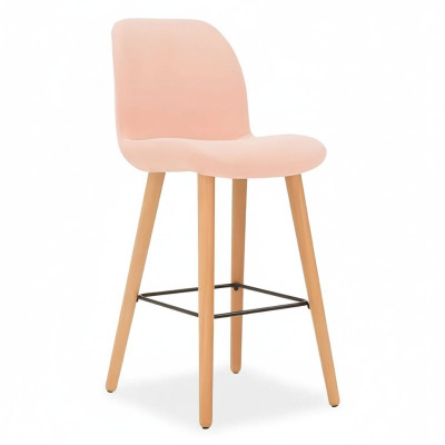Modern Rosa Stuhl Designer Barhocker Holz stilvoll Luxus Möbel Hocker neu