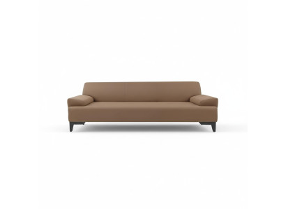 Brauner Zweisitzer Wohnzimmer Polster 2-Sitzer Moderner 2-er Couch Neu