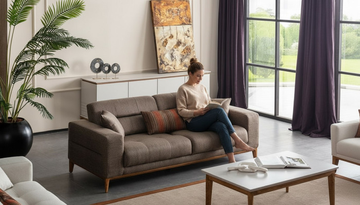 Luxus Wohnzimmer Sofa Dreisitzer Couch Modern Design Polstersofas