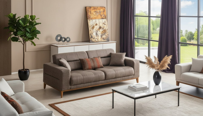 Luxus Wohnzimmer Sofa Dreisitzer Couch Modern Design Polstersofas