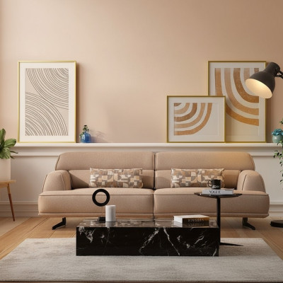 Sofa 3 Sitzer Designer Sofa Couch Sofas Couchen Stoff Textil Neu Polster