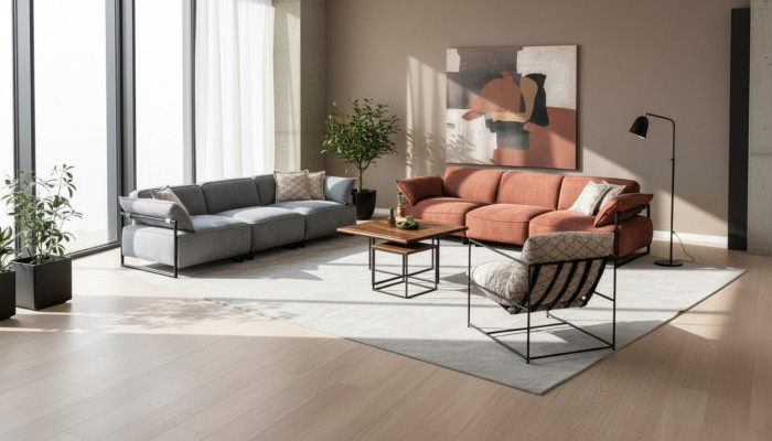 Luxuriöse Sofagarnitur 2x Viersitzer Designer Sessel Wohnzimmer Sofas
